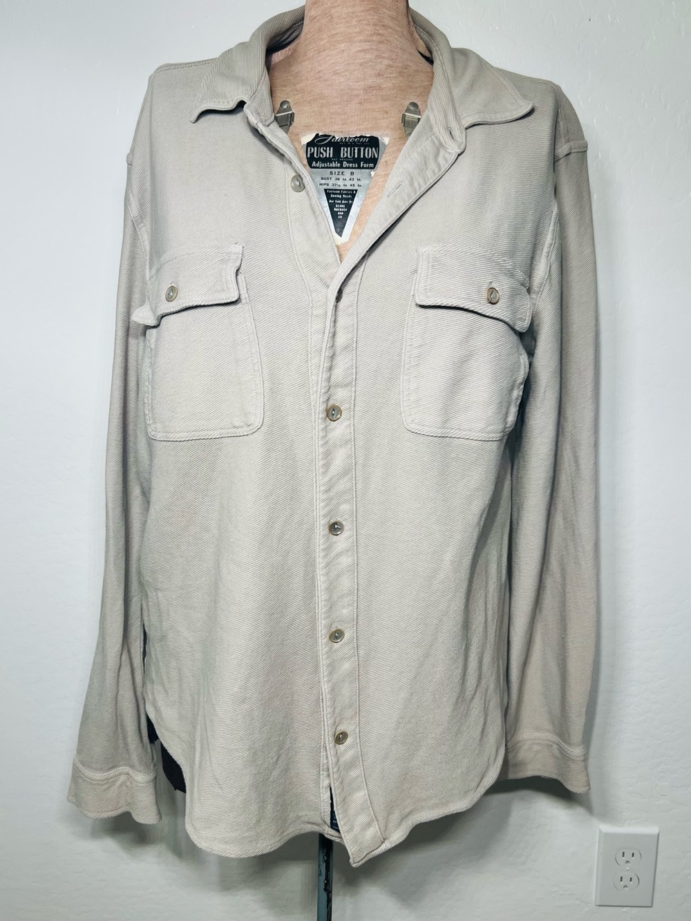 Lucky Brand Women Oversized Light Beige 100% Cotton, Size L
